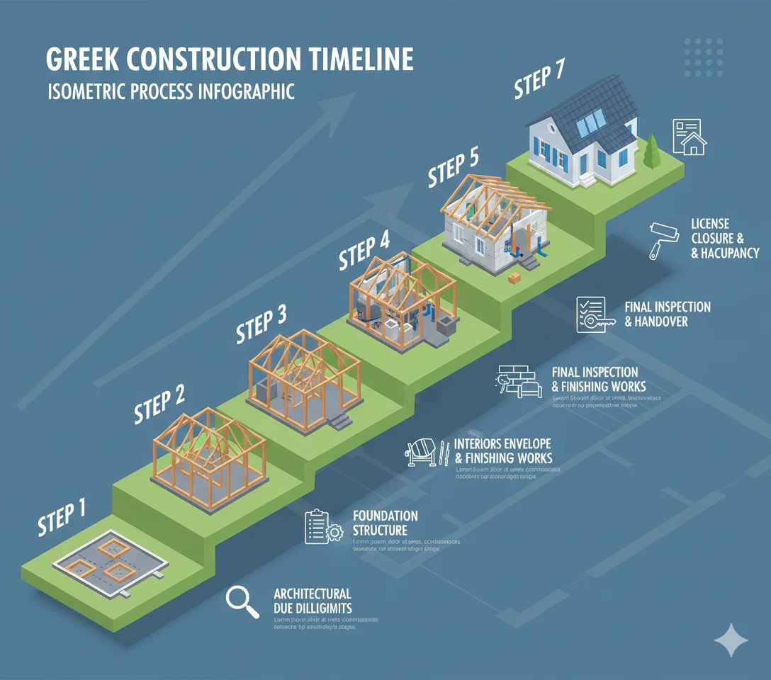 Etapes construction Grèce